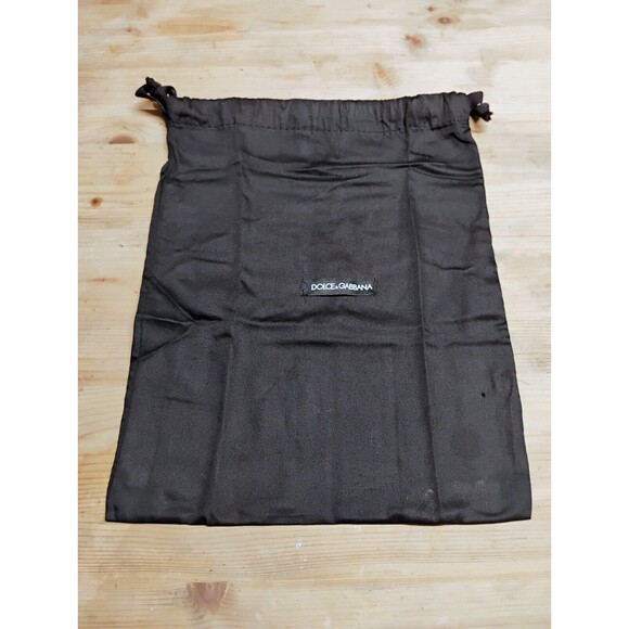 DOLCE & GABBANA Authentic Drawstring dust cover bag Shoes | Black 11”x 14" - Picture 1 of 3